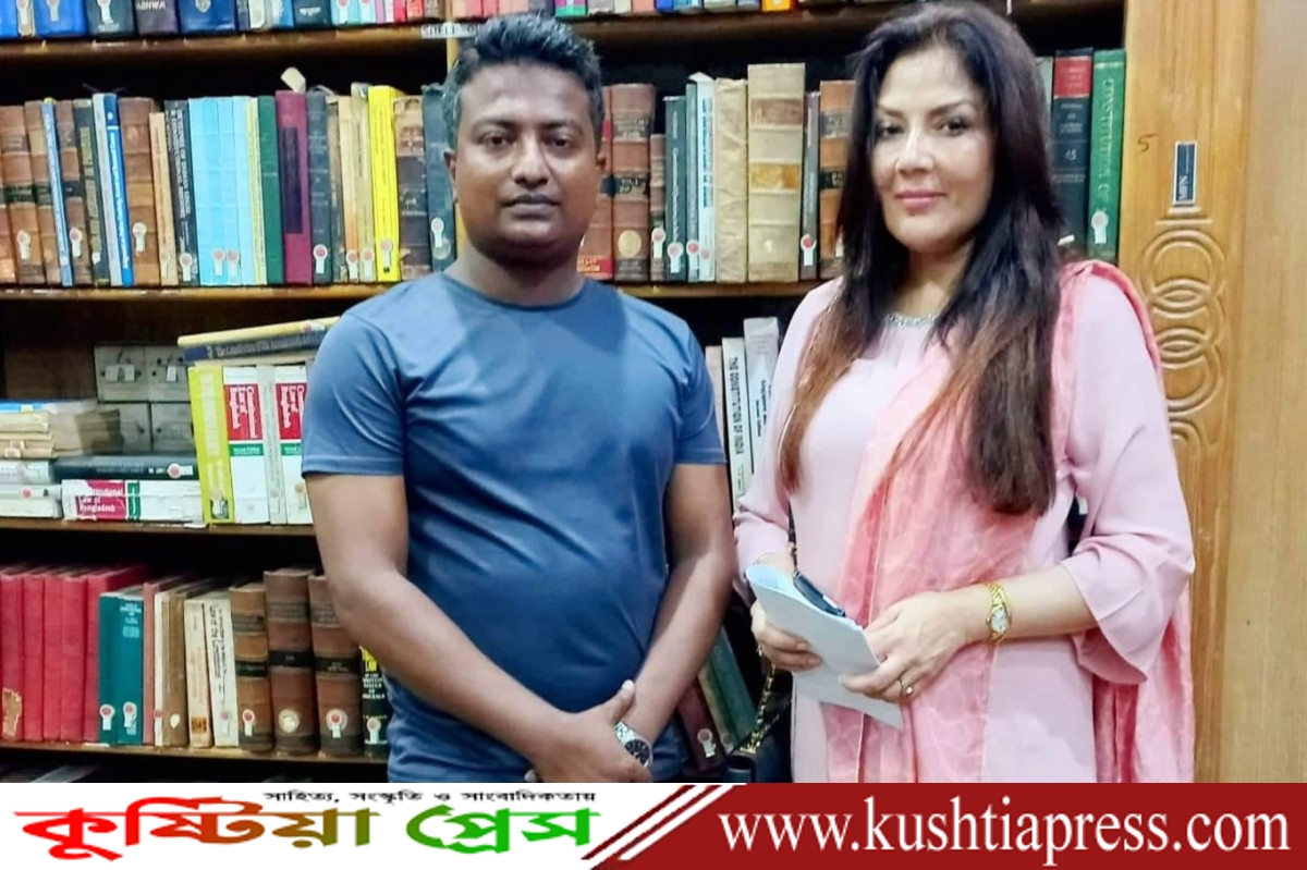 ব্যারিস্টার তানিয়া আমিরের সাথে সৌজন্য সাক্ষাৎ করলেন কুষ্টিয়া ফিল্ম সোসাইটির প্রতিষ্ঠাতা অ্যাড. পলল