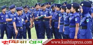 চুয়াডাঙ্গায় জেলা পুলিশের জাঁকজমকপূর্ণ মাস্টার প্যারেড অনুষ্ঠিত