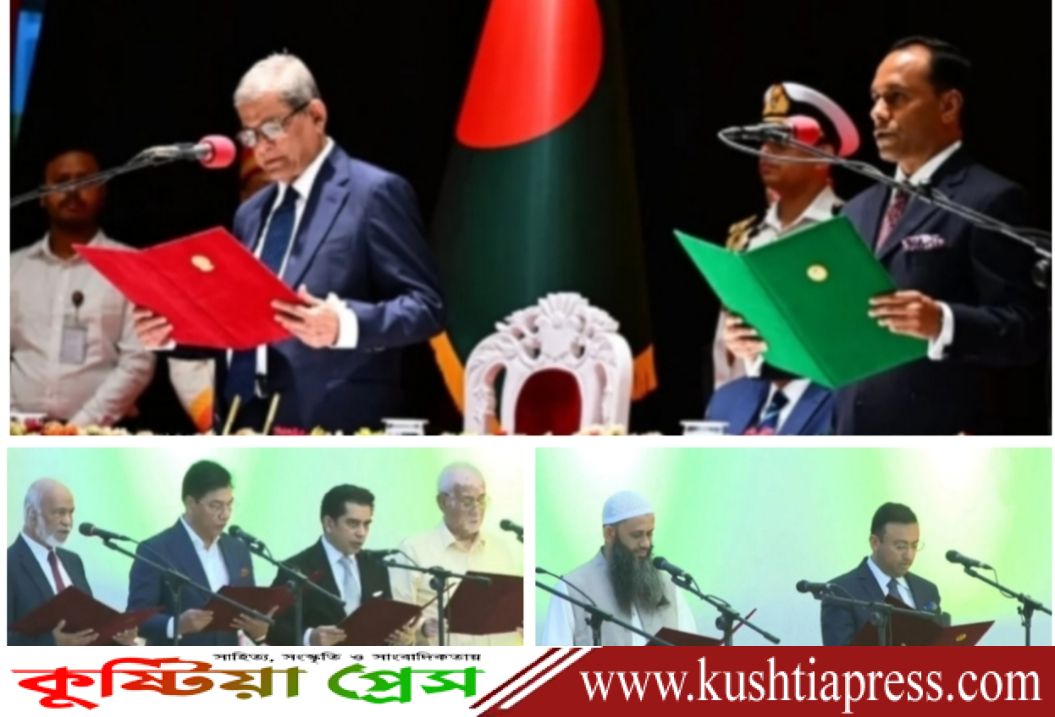 রাষ্ট্রপতি হিসেবে শপথ নিলেন মির্জা ফখরুল, এরপর চার মন্ত্রী ও দুই প্রতিমন্ত্রীকে শপথ পড়ালেন