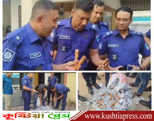 কুষ্টিয়ায় লালন সাঁইয়ের আখড়াবাড়ির মেলারমাঠ থেকে দুই হাজার পিস গাঁজা&hellip;