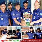 কুষ্টিয়া জেলার পুলিশ সুপার কর্তৃক ভেড়ামারা সার্কেল অফিস পরিদর্শন ও দিকনির্দেশনামূলক ব্রিফিং প্রদান